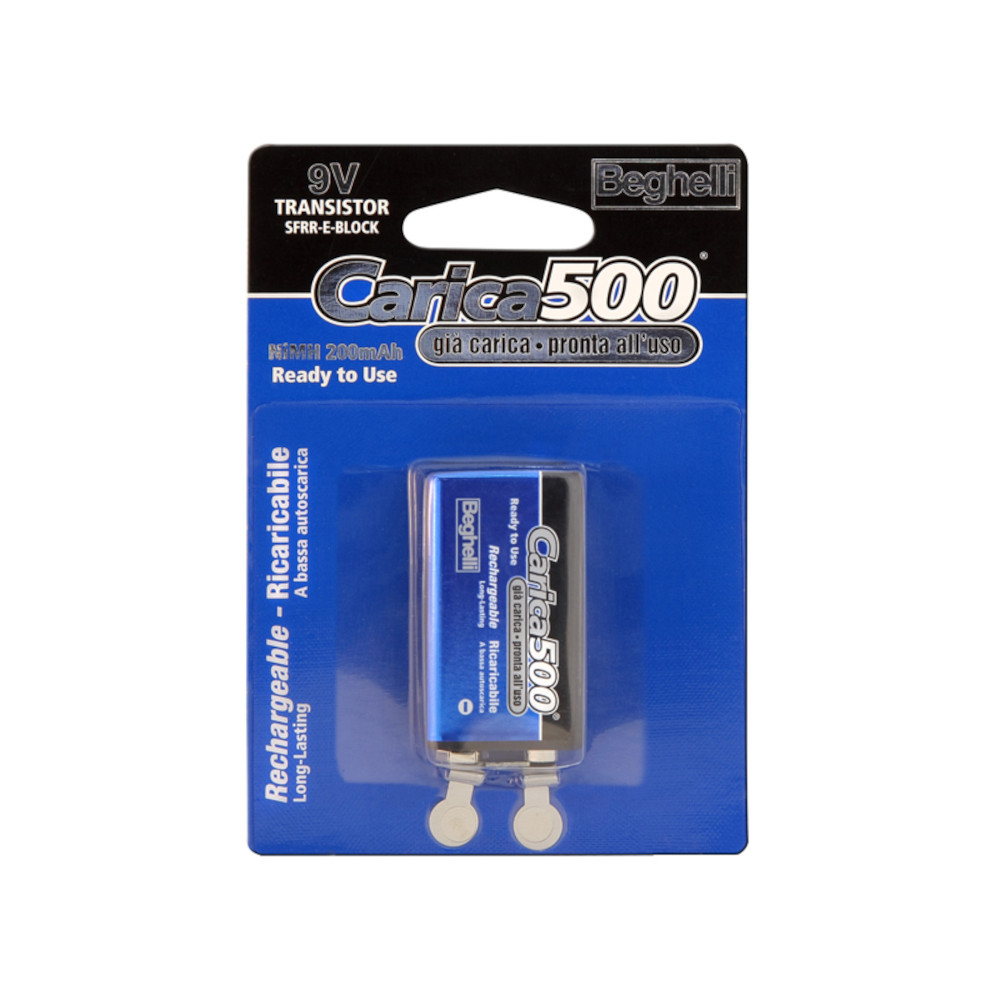 Batteria Pila Beghelli Ricaricabile 9V AA - MAH200 